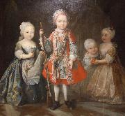 Maria Giovanna Clementi Charles Emmanuel IIIs children oil painting